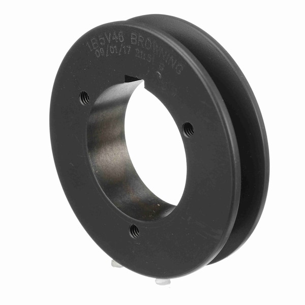 1 Groove Cast Iron Bushed Bore Multiple Sheave, 1B5V46